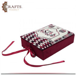 Handmade Wooden Quran Box Embroidered design