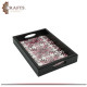 Handcrafted Black Wooden Tray with embroidery design Handcrafted Black Wooden Tray with embroidery design