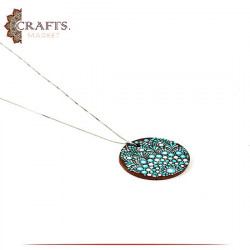 Handmade 925 Sterling Silver Necklace decorated with Mandala Design 