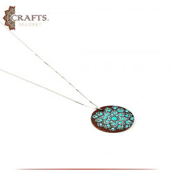 Handmade 925 Sterling Silver Necklace decorated with Mandala Design 