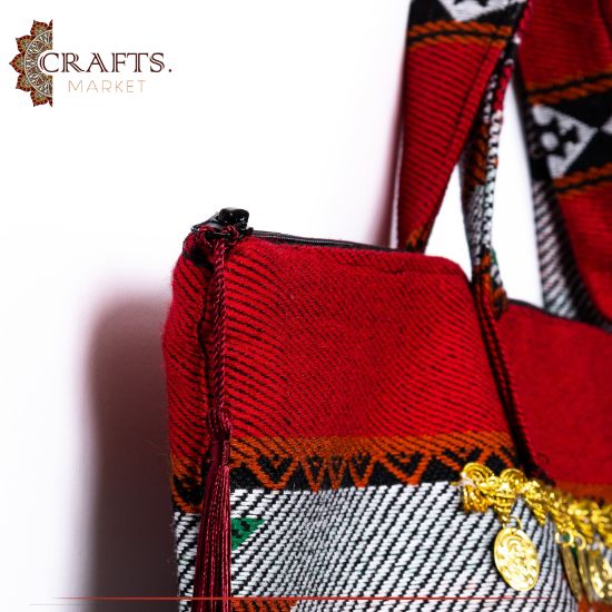 Handmade Multi Color Fabric Travel Bag Handmade Multi Color Fabric Travel Bag