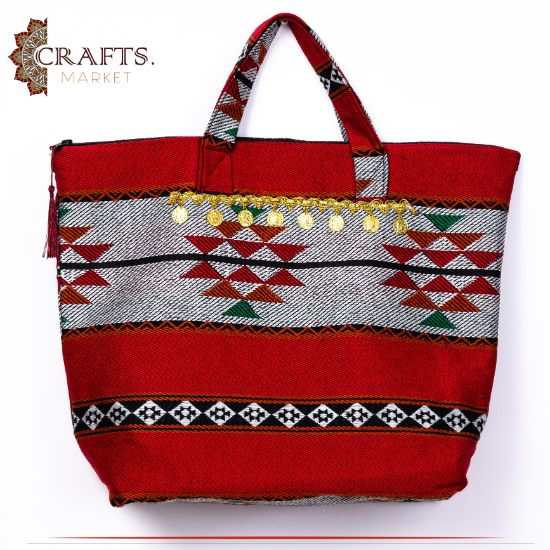 Handmade Multi Color Fabric Travel Bag Handmade Multi Color Fabric Travel Bag
