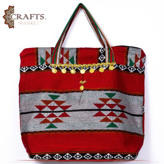 Handmade Multi Color Fabric Travel Bag Handmade Multi Color Fabric Travel Bag