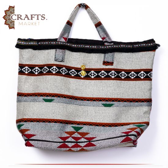 Handmade Multi Color Fabric Travel Bag Handmade Multi Color Fabric Travel Bag