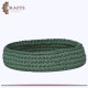 Handmade Crochet Fabric Green Box adorned with Islamic decoration Handmade Crochet Fabric Green Box adorned with Islamic decoration
