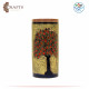 Handmade Duo-Color Clay Vase with a Tree design Handmade Duo-Color Clay Vase with a Tree design