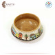 Handmade Red Clay Oval Vase with Mosaic Design Houses Handmade Red Clay Oval Vase with Mosaic Design Houses