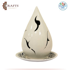 Handmade Duo-Color Clay Censer with a Delicate Design