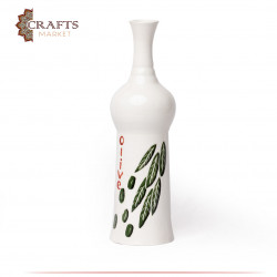 Handmade White Clay Oil Bottles