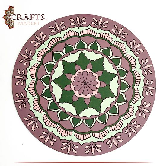 Hand-painted Mandala Wall Art Design Hand-painted Mandala Wall Art Design