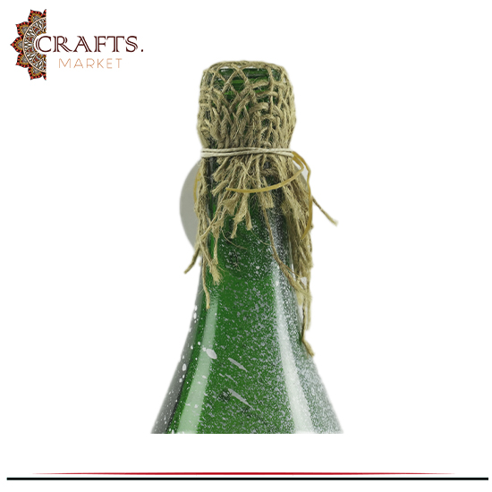 Hand-painted Table Décor made of Bottle With the design of Umm Kulthum Hand-painted Table Décor made of Bottle With the design of Umm Kulthum