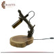 Handmade Wood and Glass Table Lamp Handmade Wood and Glass Table Lamp