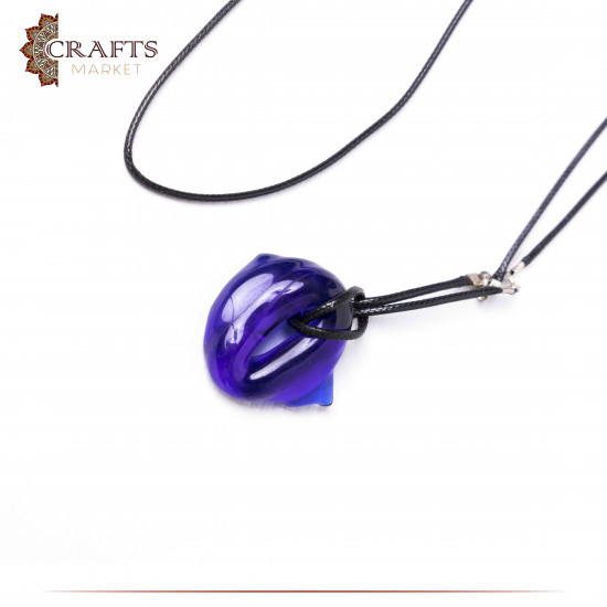 Handmade purple Unisex Glass Necklace Handmade purple Unisex Glass Necklace