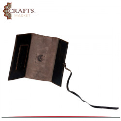 Handmade Dark Brown Genuine Leather Tobacco Wallet For Unisex