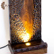 Handcrafted Wooden Table Lamp with Palestine Map design Handcrafted Wooden Table Lamp with Palestine Map design