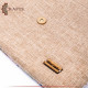 Handmade Beige Fabric Women's Clutch Bag