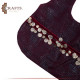Handmade Maroon Fabric Women's HandBag