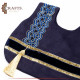 Handmade Navy Chamois Women's HandBag