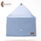 Handmade Light Blue Fabric Women's Clutch Bag