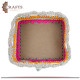 Handmade Multicolor Fabric Crochet Box Handmade Multicolor Fabric Crochet Box