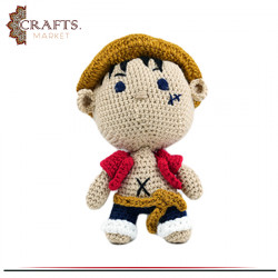 Handmade Multicolor Luffy Fabric Doll 
