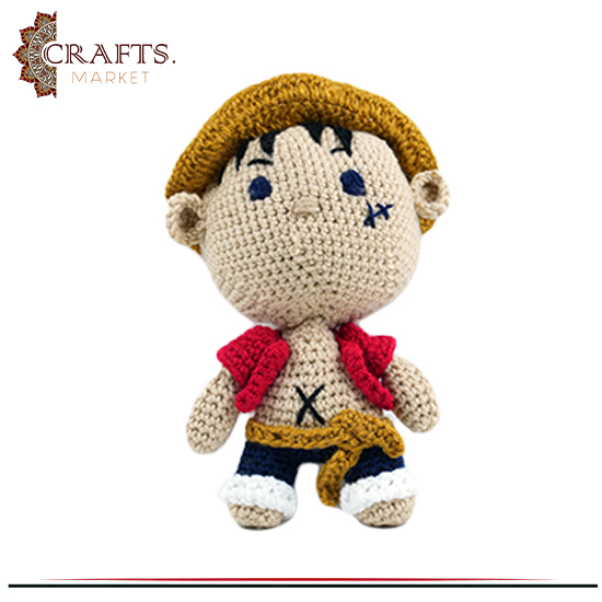 Handmade Multicolor Luffy Fabric Doll 
