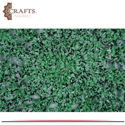 Handmade Green Rounded Crochet Rug 