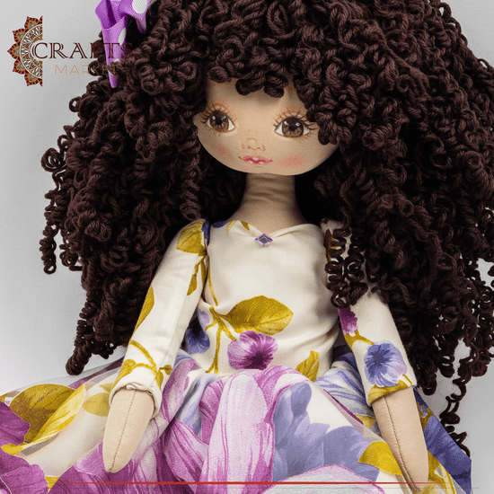 Handmade Multicolor Lujain Fabric Doll Handmade Multicolor Lujain Fabric Doll