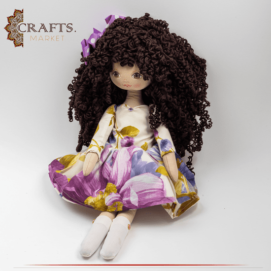 Handmade Multicolor Lujain Fabric Doll Handmade Multicolor Lujain Fabric Doll