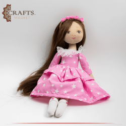 Handmade Multicolor  Lujain  Fabric Doll