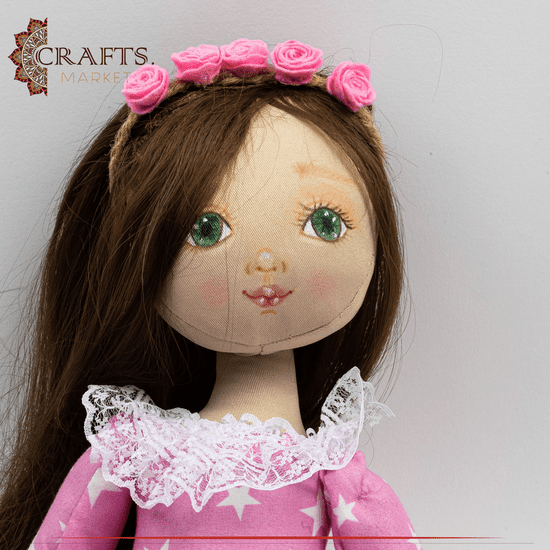 Handmade Multicolor Lujain Fabric Doll Handmade Multicolor Lujain Fabric Doll